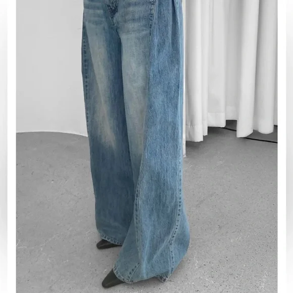 The Frankie Shop Light Blue Flare Jeans - Picture 8 of 8